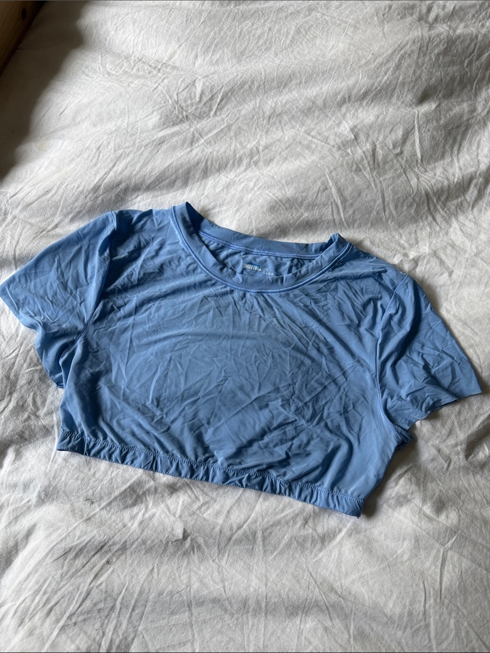 Smoothez Aerie Women's Light Blue Crop Tee